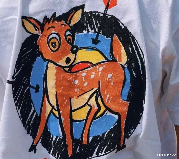 22SS Target XL White M Archery Black Deer Tee Spiral and Logo Printing L S 0810